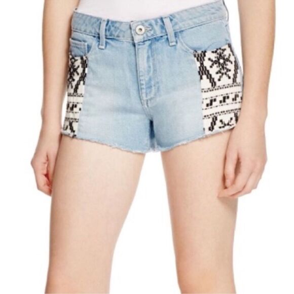 NWT Paige Denim ‘Keira Shorts in Mayan Piecing’ - Picture 1 of 13